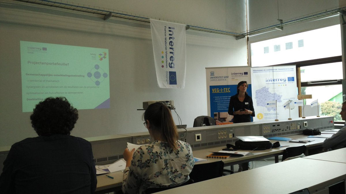 ImcaSampers's tweet image. @interreg_gotoS3 @InterregFWVL GoToS3 presentation on the kick-off meeting #vegitec met @FbwUGent @ENMhowest #adrianor @Inra_France in de reactor