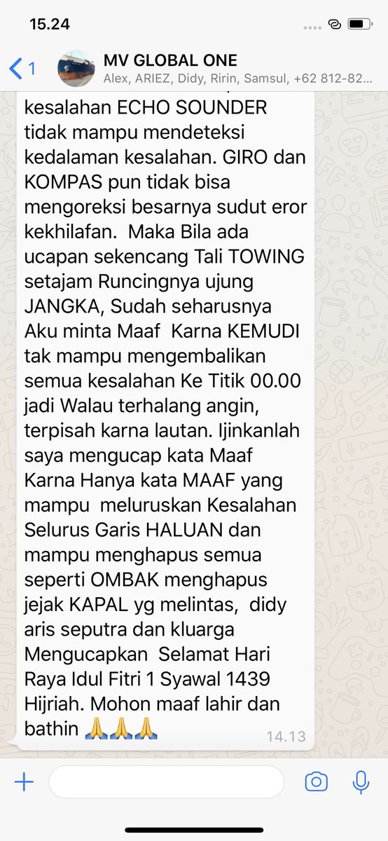 VRYTZH's tweet photo. Gaya Crew Kapal mengucapkan ‘Selamat Idul Fitri’ 👌🏼 https://t.co/5KoFOGFfqO