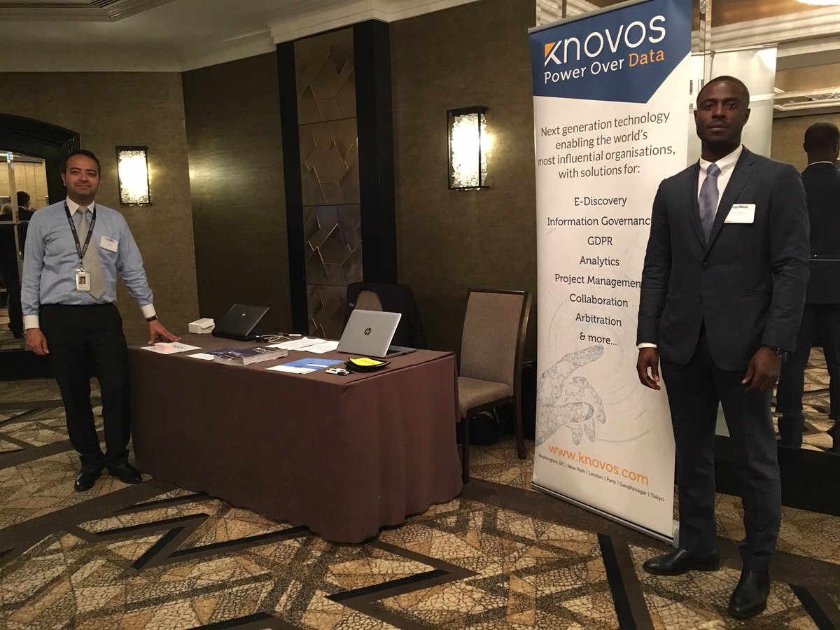 KnovosOfficial's tweet photo. #LegalWeekBLRF - The Banking Litigation &amp; Regulatory Forum 2018, London. Knovos delighted to be exhibiting its in-house eDiscovery technology at the event. Come and meet our experts. #ediscovery #GDPR #Litigation #Lawyers #Legal #law #London #legaltech #legalweek #EU #UK https://t.co/kSC9N2E1aS