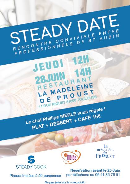 La_Melee's tweet photo. Nos super-coworkers NovaMêleïens de #SteadyCook organisent, le 28 juin prochain, une super rencontre conviviale entre professionnels de Saint-Aubin, autour d'un repas mijoté par le Chef Phillipe Merle ! 🍲✨
Envie de nous rejoindre ?
C'est par ici 👉 https://t.co/fWAmXQNRIx https://t.co/gV2ffI9S2Q