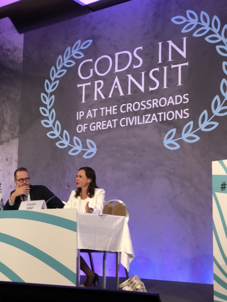 benwodecki's tweet image. Carolin Kind, chair of the @ECTABrussels harmonisation committee, gave an amusing allegory of changes to the trademark directive and Greek gods. 

The gods may be in transit, but Zeus really must care about trademark filing! #ECTA2018