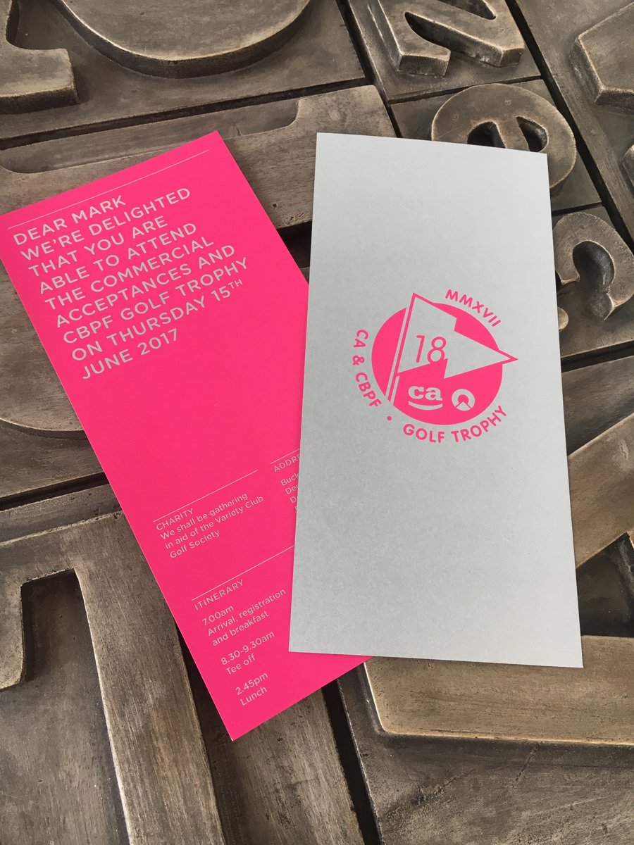 RT Pureprint '#tbt to these personalised tickets we printed on our hpindigo press using the ElectroInk Fluorescent Pink on GFSmithpapers Peregrina Majestic Silver #digitalprinting #personalised #hotpink #GFSmithpapers #creativeinvites '