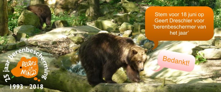 Nog niet gestemd? 
Stem dan nog snel op <a href="/GeertDreschler/">Geert Dreschler</a> voor ''Berenbeschermer van het Jaar''
bit.ly/2HK5WYx
