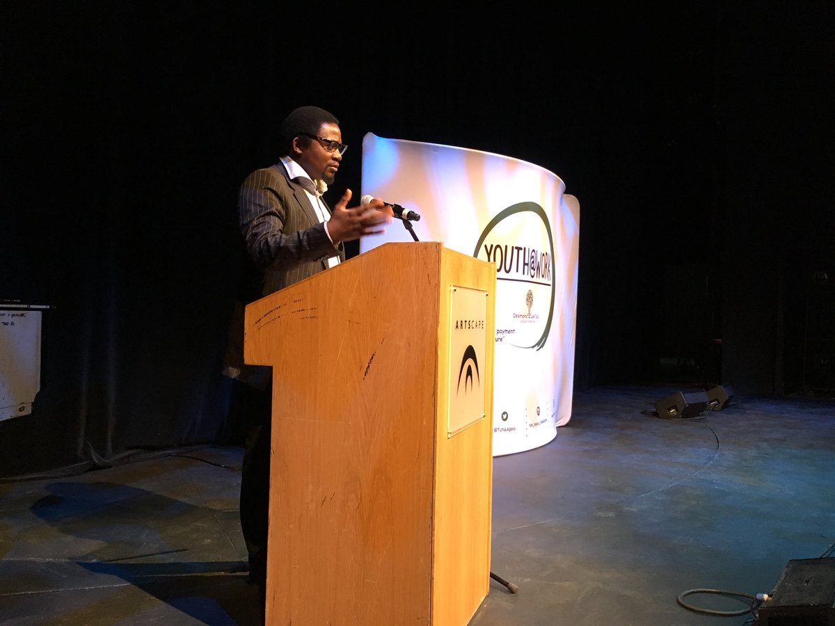 TheTutuLegacy's tweet photo. “When you apply yourself, the world will unveil opportunities” @tgmolapisane #YouthCareerSummit #YouthMonth18 #YouthDay @ArtscapeTheatre #MovingYourFutureForward https://t.co/bvjzoSmaXH
