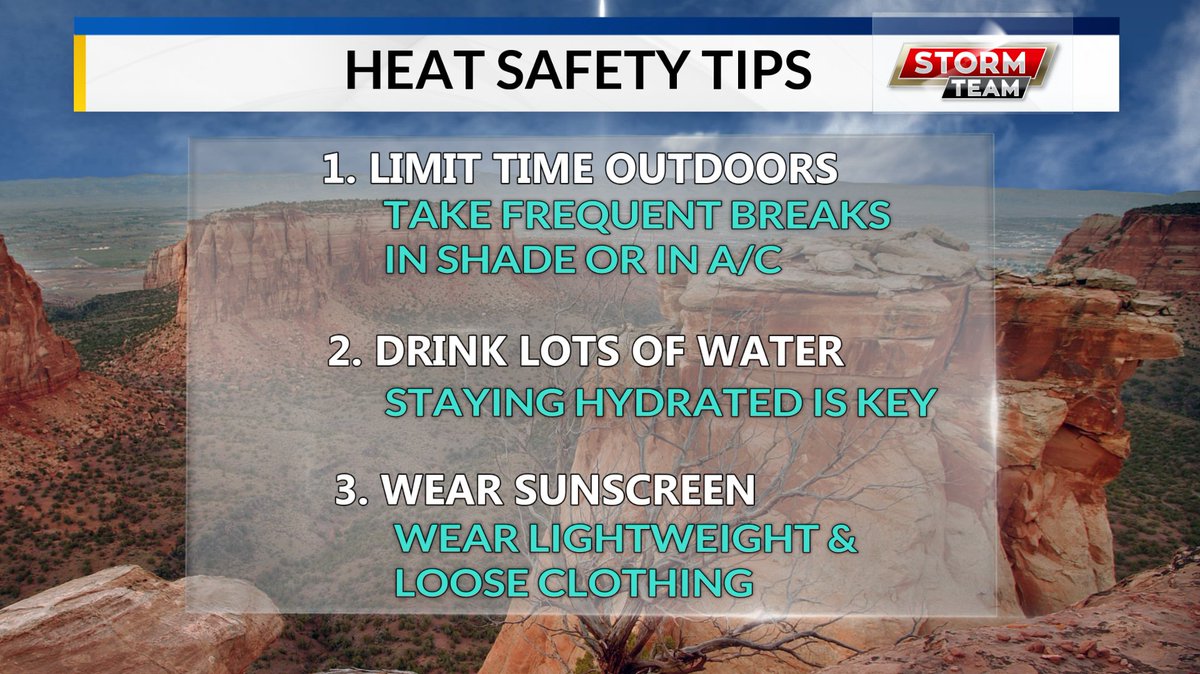 WXRules's tweet photo. Now that we've been in the 90s and low 100s, here are some ways to beat the heat this summer! #helpfullhints #beattheheat https://t.co/pNt8xK35f3