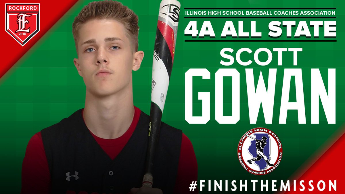BaseballErabs's tweet photo. Congratulations to Rockford East Baseball's Scott Gowan. He has been selected to the 2018 4A All-State Baseball team by the Illinois High School Baseball Coaches Association. #rps205 #erabs #finishthemission #nic10 #allstate #baseball https://t.co/nmLDqTF5tu