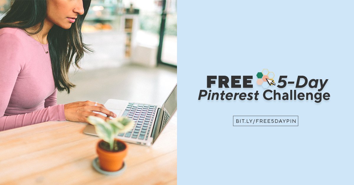 triptjohal's tweet photo. Want to use Pinterest for your Business? But don't know where to start? Join our 5 Day FREE Pinterest Challenge --> https://t.co/HuMHj1tI1q

#Pinterest #SocialMedia #etsyseller @LovingBlogs @FemaleBloggerRT https://t.co/2R4uZ8lIoj