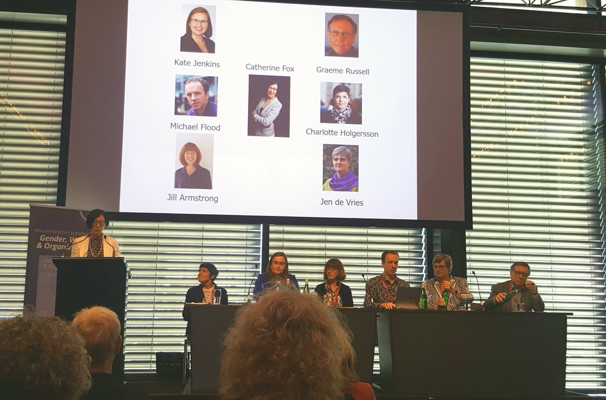 Interesting panel discussion on identifying dillemas for pursuing #genderequity 
The need for ongoing projects on gender, discussing the costs of #inequality, danger of pushing aside #womenvoice, shaking the  #masculinenorms 
#GWO2018 
#GWOConference2018