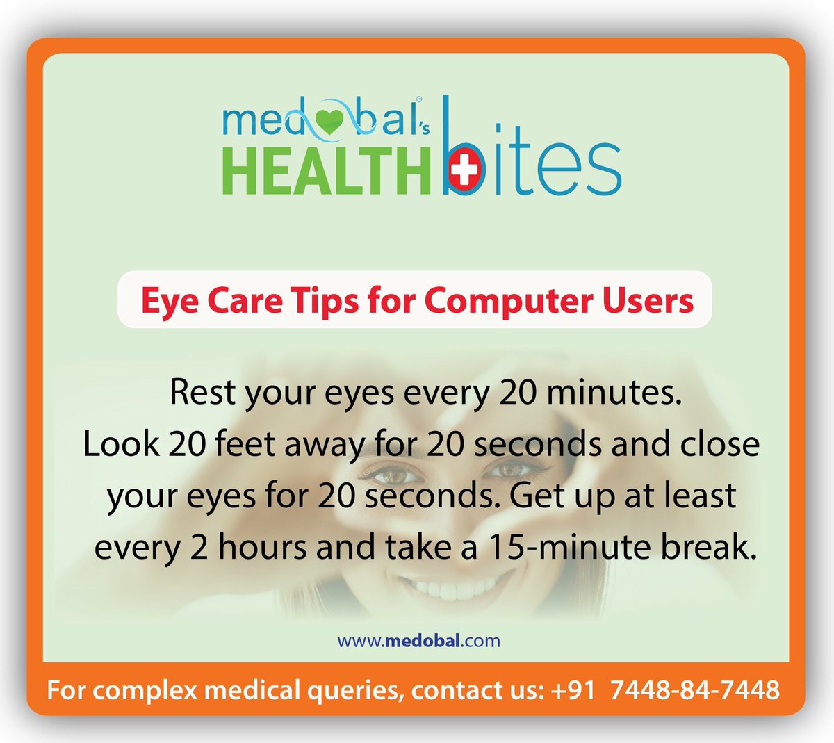 medobal's tweet photo. Easy Tips for a Healthier Life
#HealthBites #Eye #ComputerUsers #medicine #Satisfaction #Medical #BestIndianHealthcareBrand #Bangladesh #Turkey #Malaysia #Singapore #Thailand #MedicalAssistance #HealthcareSolution #ConnectingHealthcareWorldwide #Connect #Medobal https://t.co/1RrwVdDHIi