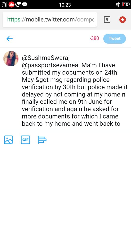 arprita_poddaar's tweet photo. @PiyushGoyal @SushmaSwaraj @passportsevamea Ma'm plz look into my https://t.co/kYcNoegTBC police verification is not done yet.I need to join my classes vch already startd on11th June.I hve already lost many classes bcoz of ths https://t.co/HqEJSaG0yD'm plz help.m pursuing CA. https://t.co/cNGjgJQvmj