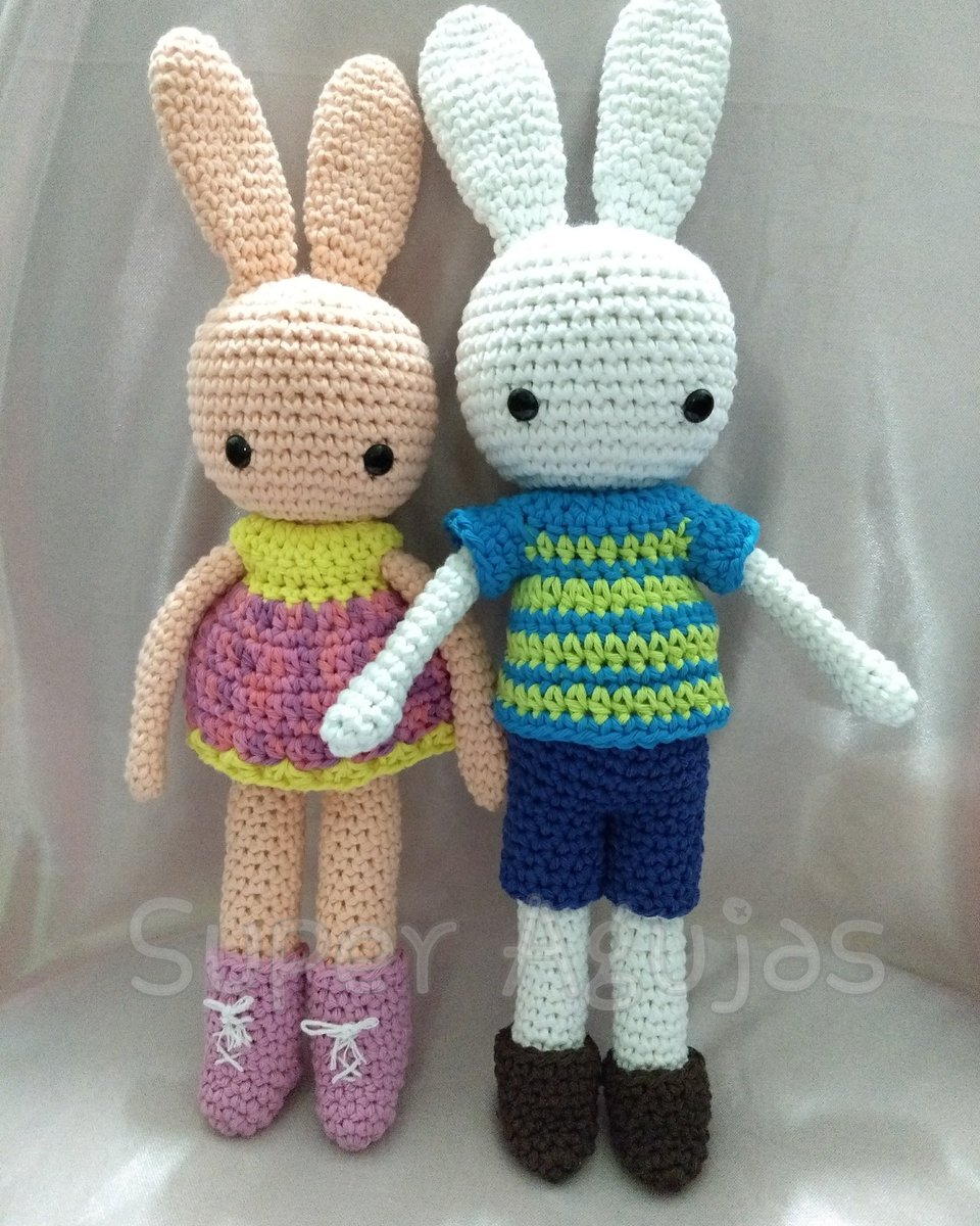 SuperAgujas's tweet image. Parejita de conejitos 😍😍

#conejitos #algodon #crochet #amigurumi #superagujas #handmade #rabbit🐰