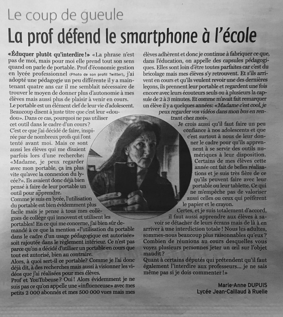 M_A_D_teacher's tweet photo. Pas pu m’empêcher de râler ! Merci @charentelibre d’avoir publié et clin d’œil à tous ceux qui pensent comme moi et merci à eux aussi pour l’entraide 😍 https://t.co/TVN00LRfH3