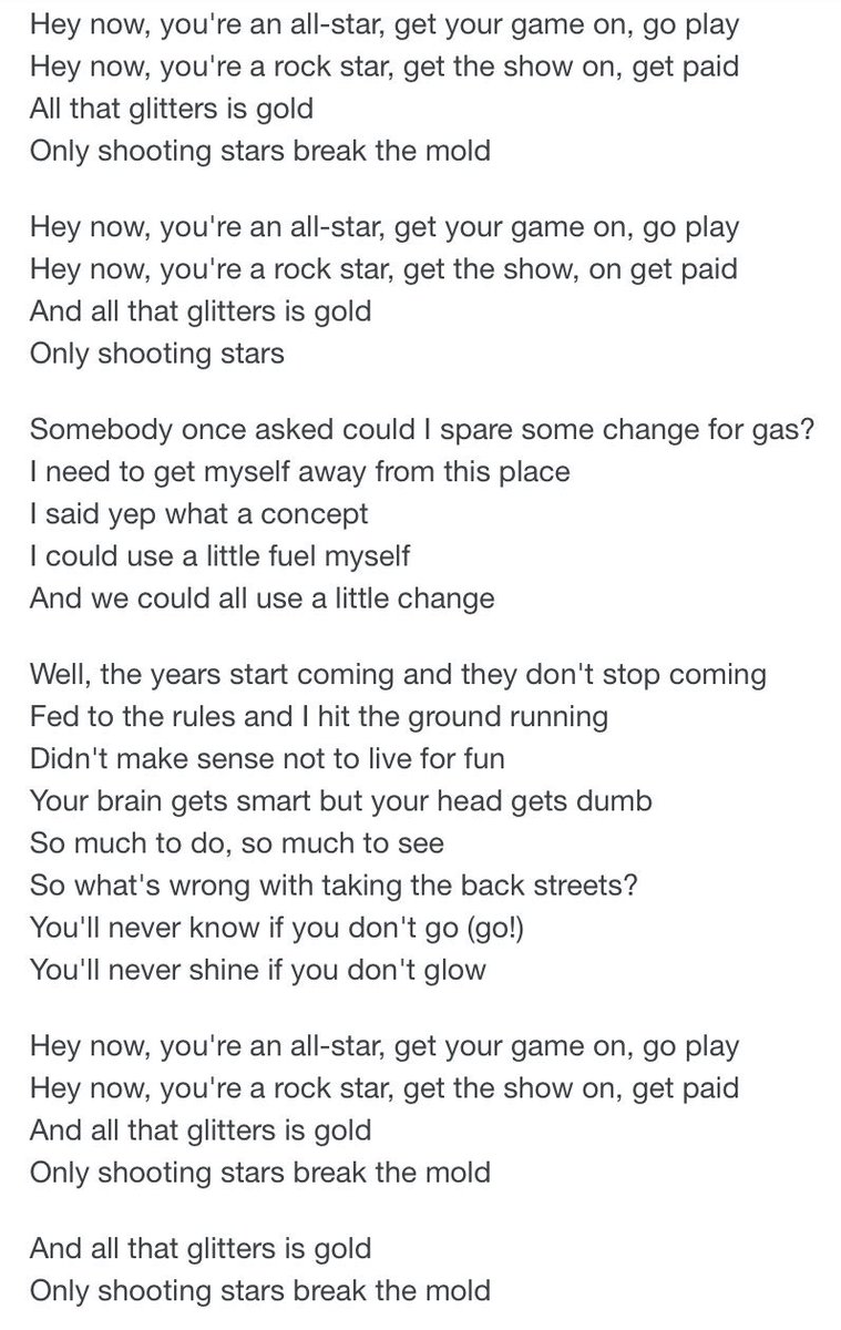 Smash Mouth – All Star Lyrics