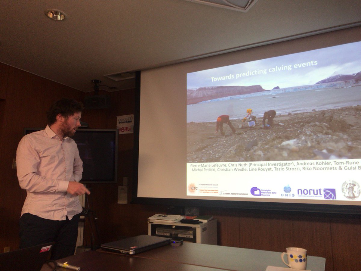 ILTS_Glacier's tweet photo. 6/4からノルウェー オスロ大からPierre-Marie Lefeuvre（https://t.co/J5B5P3iyni）とBas Altena（https://t.co/nUwUd1SZEO）の２名の研究者が当グループを訪問しています。氷河水文と衛星を使ったモニタリングをそれぞれ専門としています。グループセミナーでは議論が活発に行われていました。 https://t.co/l1wbi1KfYO