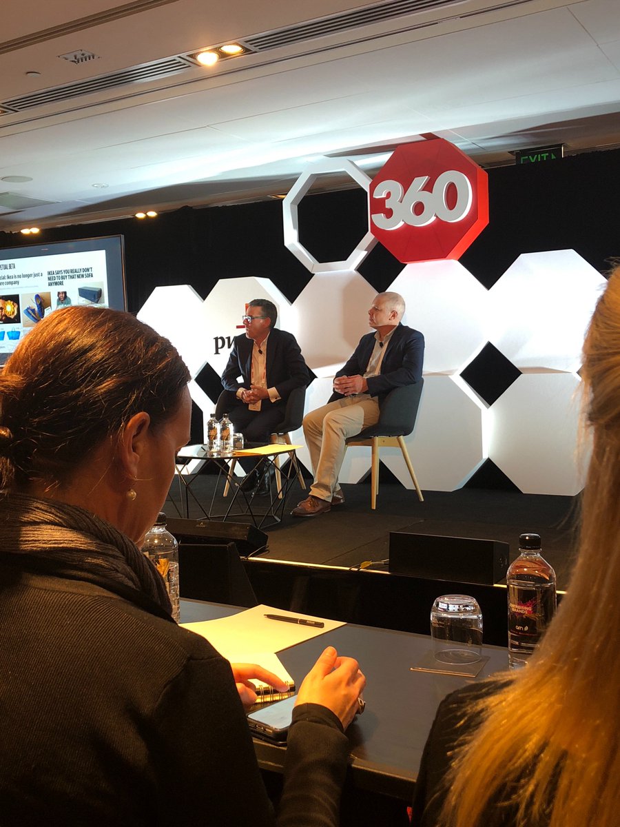 Wayde and Dean taking questions from the audience #m360 #mumbrella360 #brandalpha