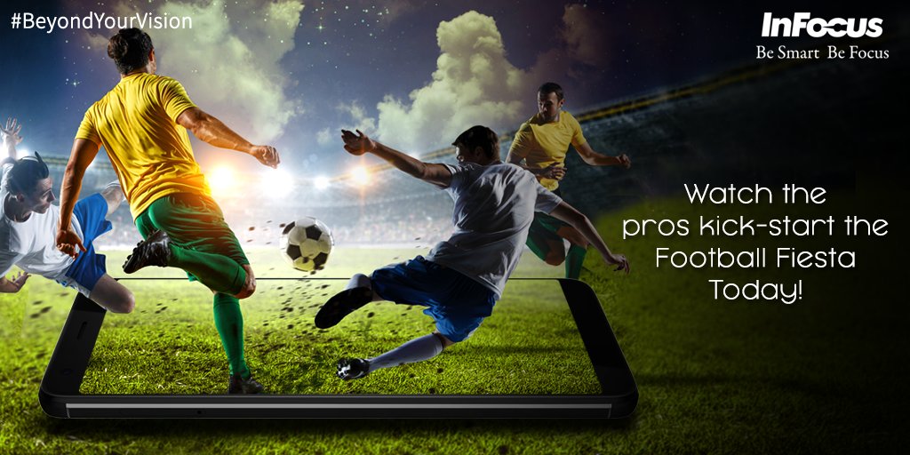 InFocus_IN's tweet photo. No matter where you are, catch the start of the #FootballWorldCup tonight on the 18:9 full vision display of your #InFocusVision3Pro!
Shop now: https://t.co/Lp3tj8eER9 
#BeyondYourVision #Vision3ProFeature (2/2) https://t.co/8rJBgtjE86