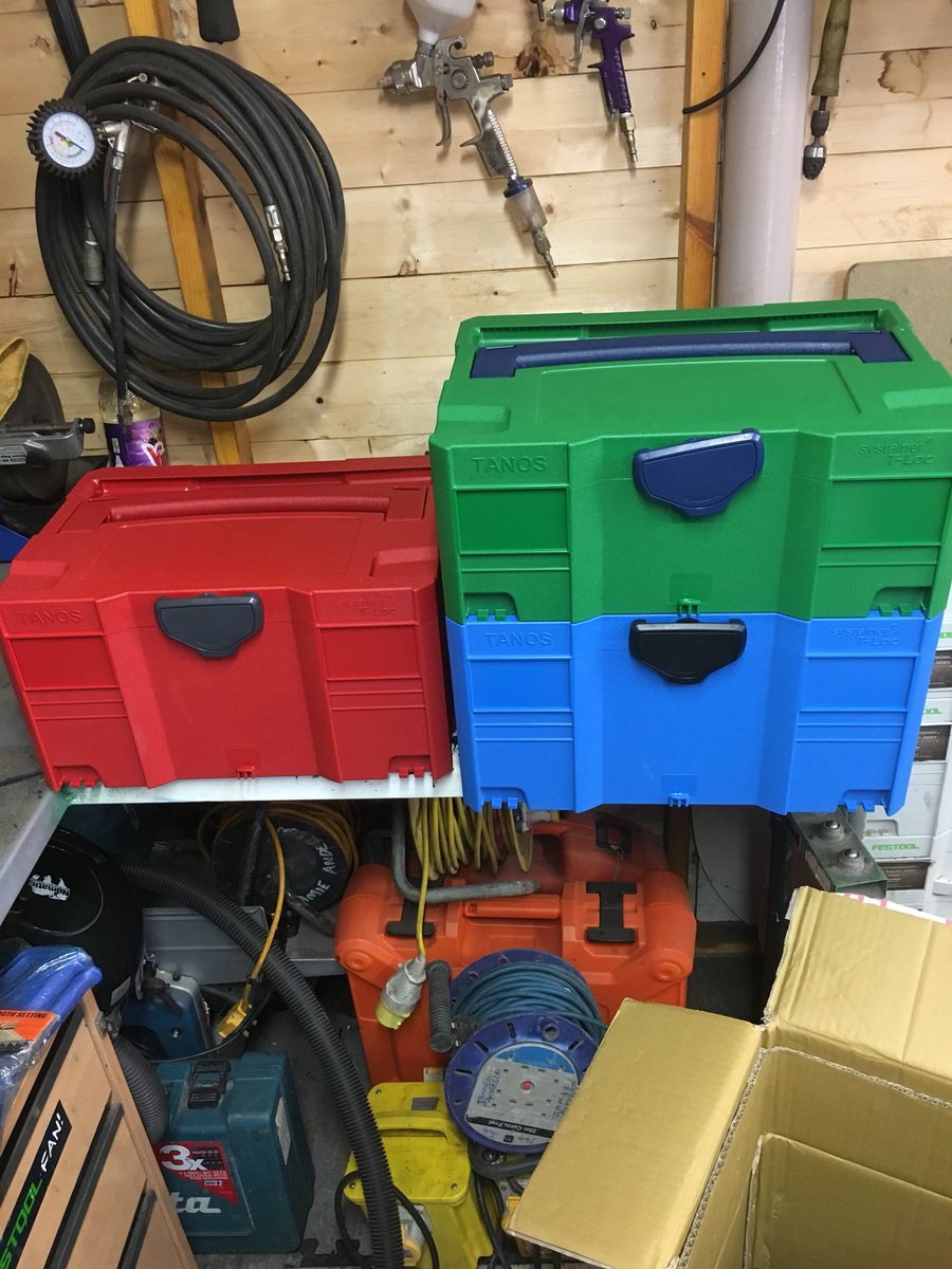 jandersonjoiner's tweet photo. Some new #tanos #systainers from graham at gs tool system, great price, and come with labels & inserts, more pics to follow as i fill them. stay tuned.. https://t.co/Q0nD8QnknK