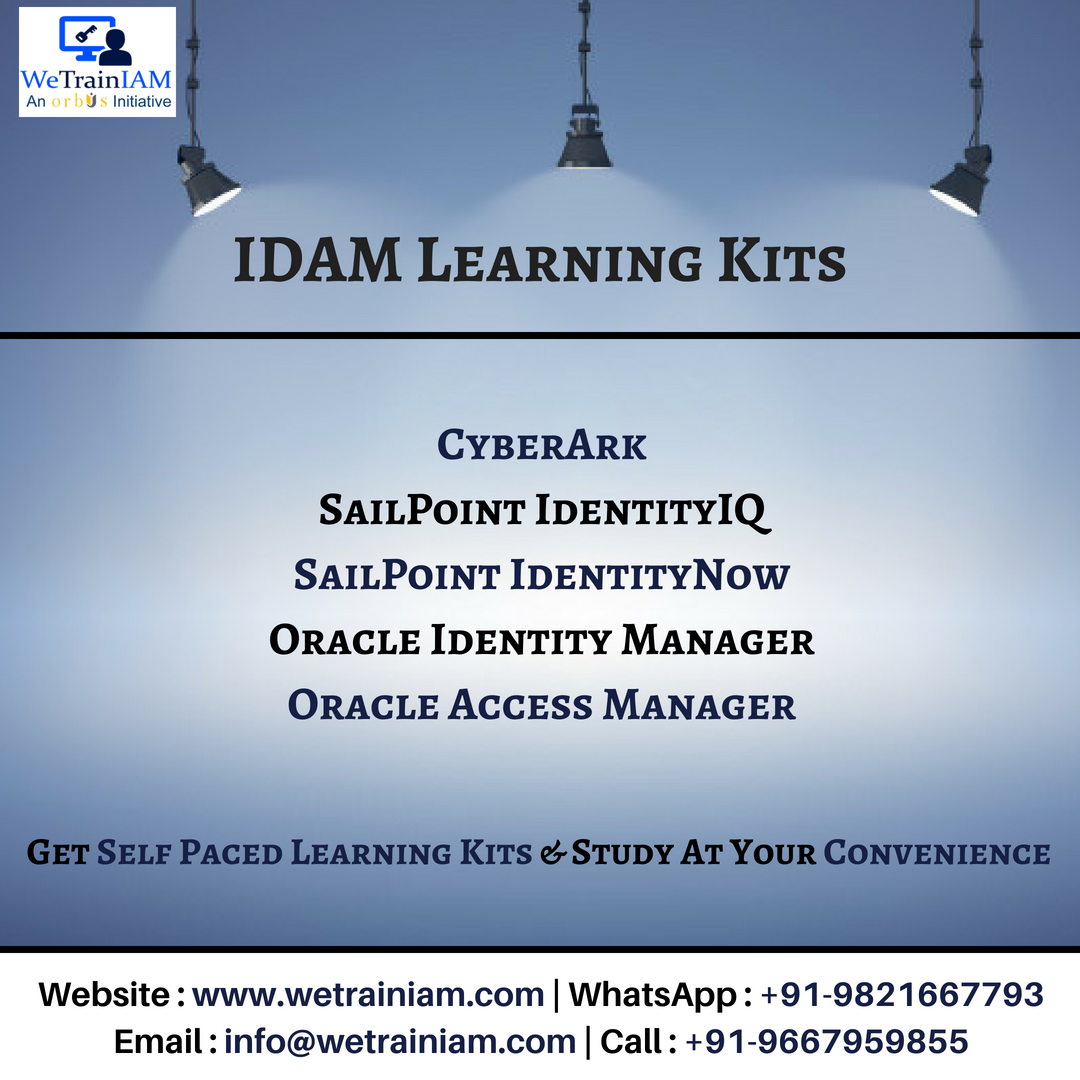 WeTrainIAM's tweet photo. Learn all the Identity &amp; Access Management Tools At Your Pace.
To buy these informative kits, register yourself at https://t.co/HMTCWcsk8E
#WeTrainIAM #CyberArk #SailPoint 
#Oracle #InformationSecurity #IAM
#IdentityManagement #AccessManagement #IDAM https://t.co/TSB3K5yWU9