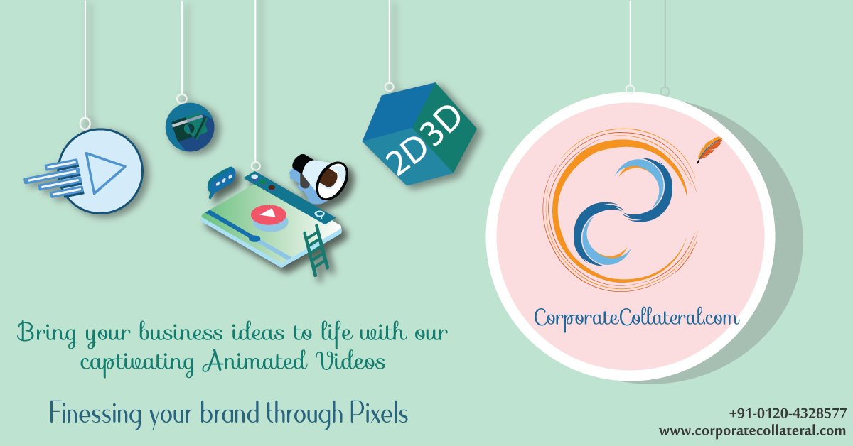 corporatecollat's tweet image. #CorporateCollateral - Bring your business ideas to life with our #CaptivatingAnimatedvideos #2D3DAnimation