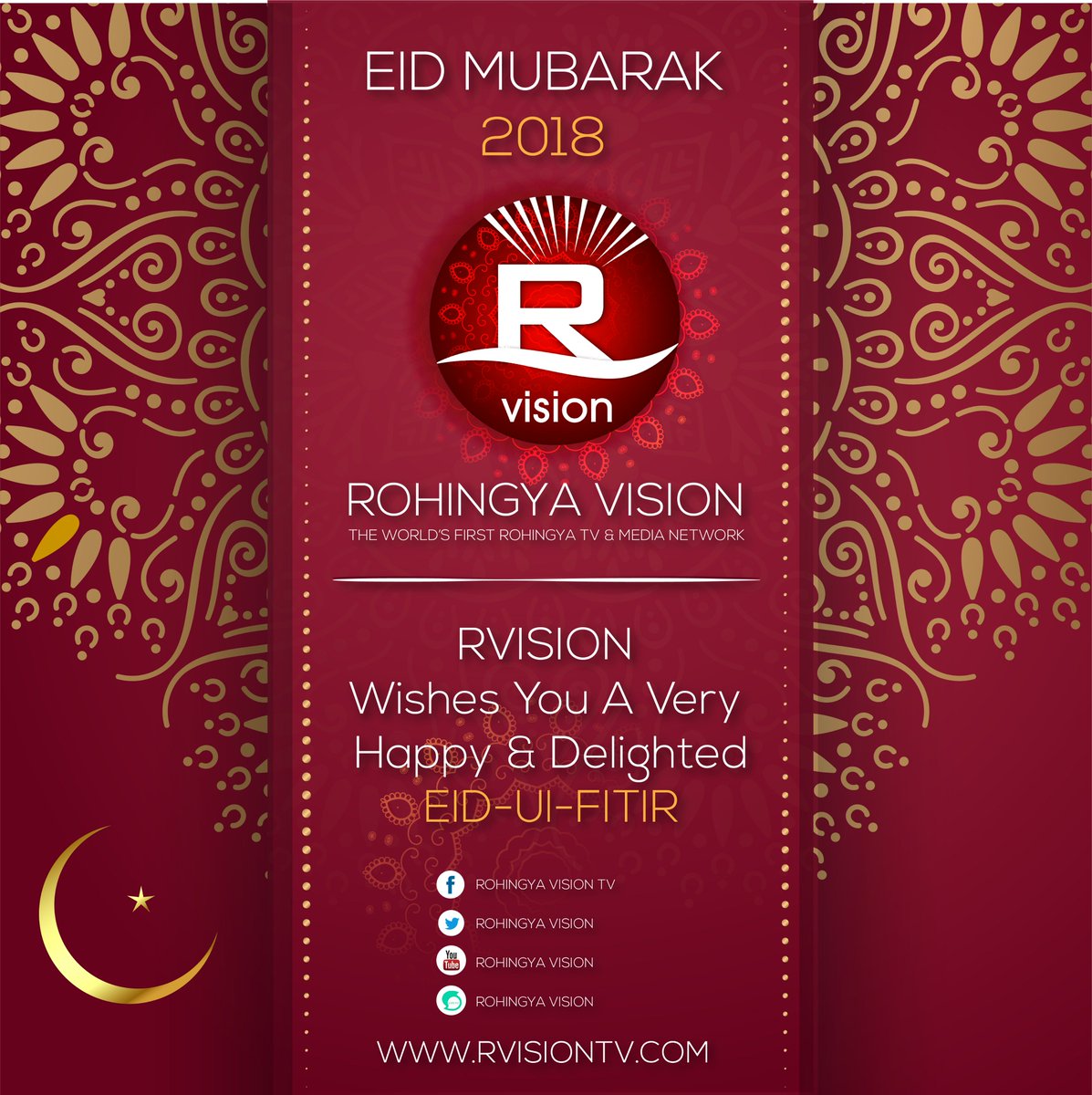 RohingyaVision's tweet photo. #RohingyaVision Wishes you a Very Happy and Prosperous #EidulFitr, 2018

@youthrohingya @RiseForRohingya @ShbtRohingya @ROHINGYAFUTURE https://t.co/jsdA6szFIm