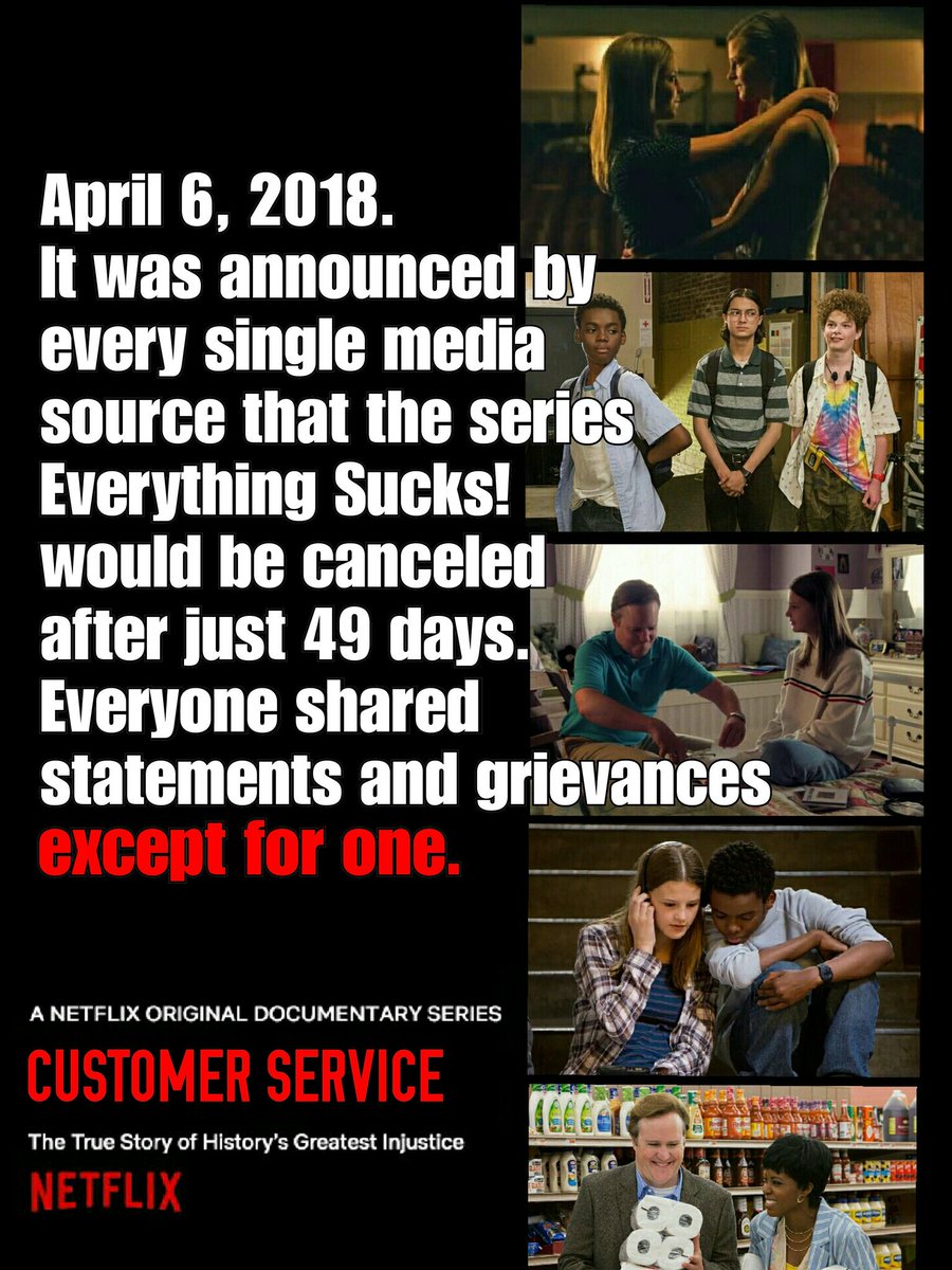 WildnOutAdvntur's tweet photo. @netflix I've got a great pitch for a @netflix original documentary! Or better yet, how about the one where you release the rights to Everything Sucks! #ReviveOrFreeES https://t.co/tY190fUpBT