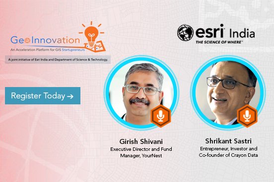 GeoInnovation platform presents the experts from industry who would mentor the participants.
Register today: goo.gl/WuRdM4  
#Geoinnovation #Challenge #Startups #GIS #ContestAlert #IndiaStartup #B2B #B2G