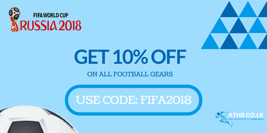 Kicking Off Our Offers for the FIFA 2018 World Cup! Get a 10% OFF on all Football Gears from ATHILCO.

Shop here: bit.ly/2MnZrNO

#sports #football #FIFA18 #srilanka #athilco #sportinggear