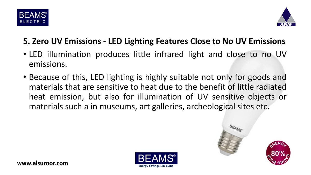 BeamsElectric's tweet photo. Top 10 Benefits of BEAMS LED Lighting #BEAMS #LED #Bulbs #Lighting #BeamsElectric #BeamsLighting #BeamsLED #BeamsBulbs #BeamsLEDBulbs #BeamsLight #BeamsEnergy #BeamsPower #BEAMSLEDLighting (part 2 of 3) https://t.co/jB8BulsEyX