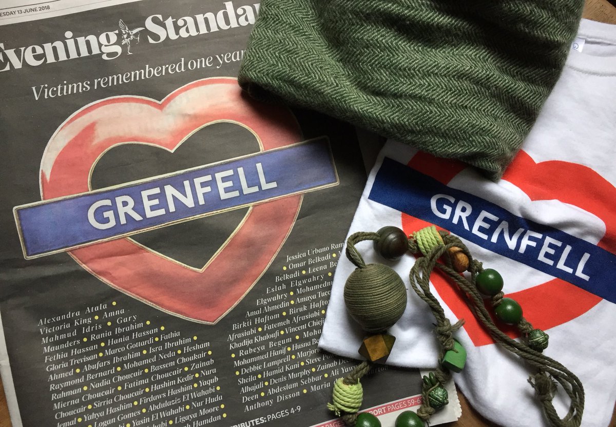 This lifelong #socialhousing #Lambethkid is ready to #Walk with #GreenForGrenfell after work in #Bermondsey #OneYearOn #Grenfellanniversary #GrenfellTower #NeverForget #SilentWalk 💚