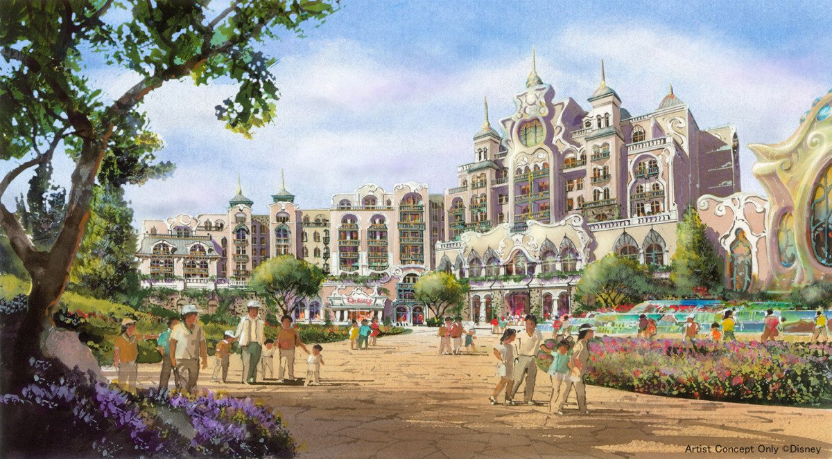 DtimesJP's tweet photo. 「東京ディズニーシー®大規模拡張プロジェクト」基本計画発表
新たなディズニーホテルは、新テーマポートのストーリーの核となる魔法の泉を囲むようにそびえたちます。
東京ディズニーリゾートで最上級の宿泊体験を提供するラグジュアリータイプの客室も登場☆
詳細→https://t.co/nSKmTgV4WP https://t.co/70gqVftwm3