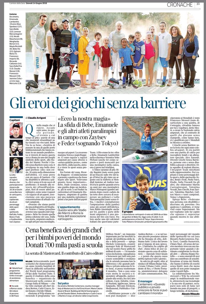 Il buongiorno si vede dal mattino 🤩 Grazie <a href="/Corriere/">Corriere della Sera</a> #GSB2018 #Supereroi #stasera