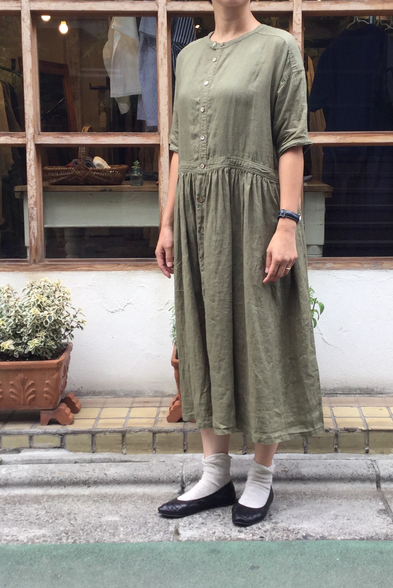 贈答品 nest Robe ネストローブ リネン2wayプルオーバー tdh