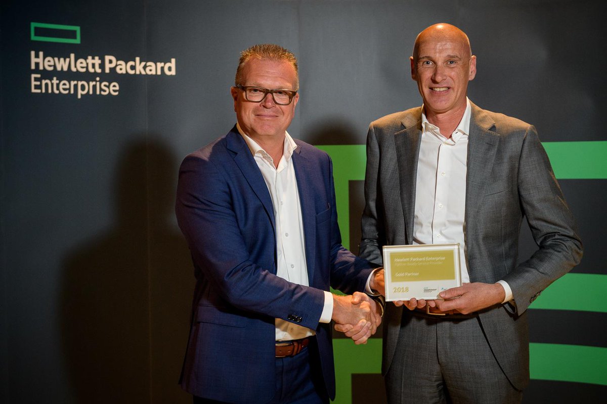 Trots! Tijdens Reimagine 2018 heeft NetSourcing HPE Gold PRSP award ontvangen!