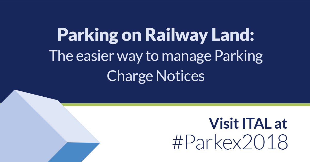 ITALtweets's tweet photo. It's the second and final day of #Parkex2018. If you're a railway car park operator looking to decrease time spent on #PCN prosecution admin and make prosecutions more feasible, stop by and see us on stand F50 or visit: https://t.co/f0WDtmktmo https://t.co/bPwE43uG2R