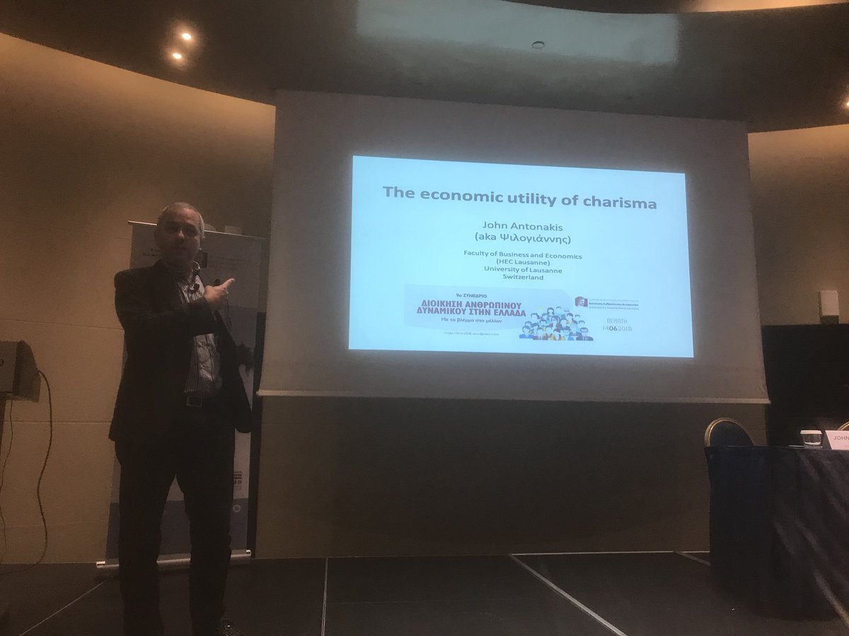 aueb_hrm's tweet photo. @JohnAntonakis on stage του συνεδρίου μας #hrm2018 https://t.co/2sG5Cz342R