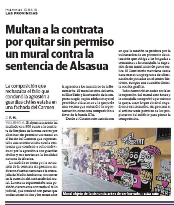 Mariola42's tweet image. El @AjuntamentVLC se pone del lado de los agresores cuando debería, ponerse al lado de las victimas. Esta es la ideología del tripartito #Intolerable