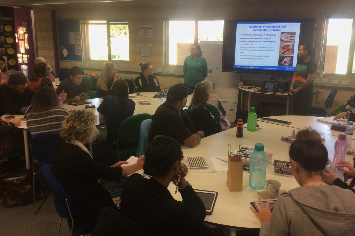 E__Jackson's tweet photo. Sharing #TEK and @NACC_NRM new education resource at Wandina Primary. https://t.co/fwGxEDExHe https://t.co/MrhFsRvDtk