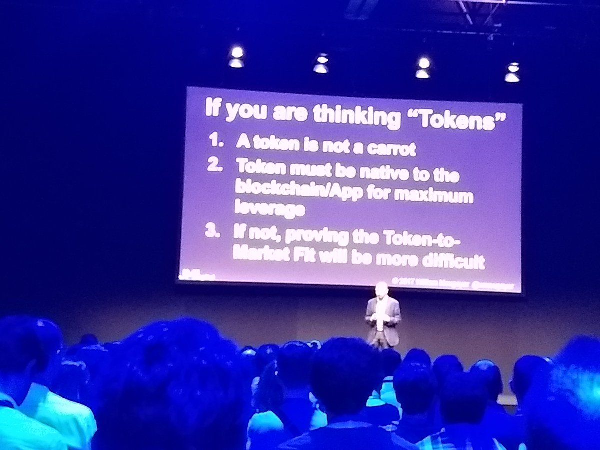 ChluNetwork's tweet image. #BlockchainMilan @wmougayar talking about what a token should be