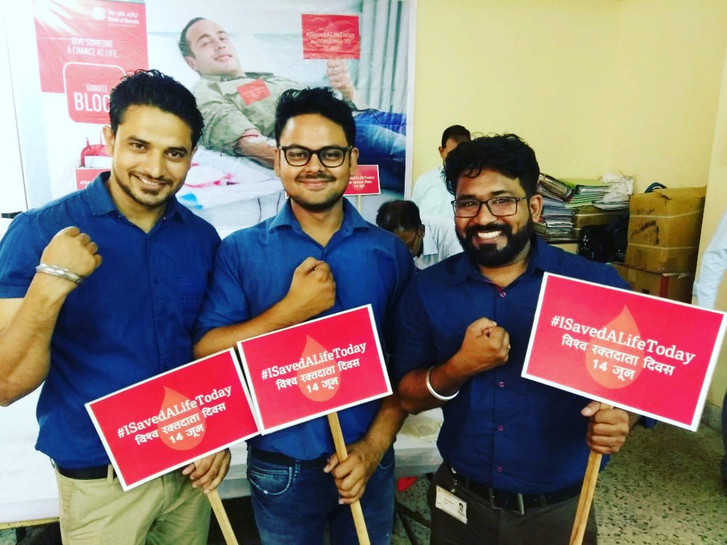 PoojaKala4's tweet photo. Today give someone a chance at life.  #ISavedALifeToday  #BankofBaroda #AjmerRegion   #tonk https://t.co/nNgTke66Tn