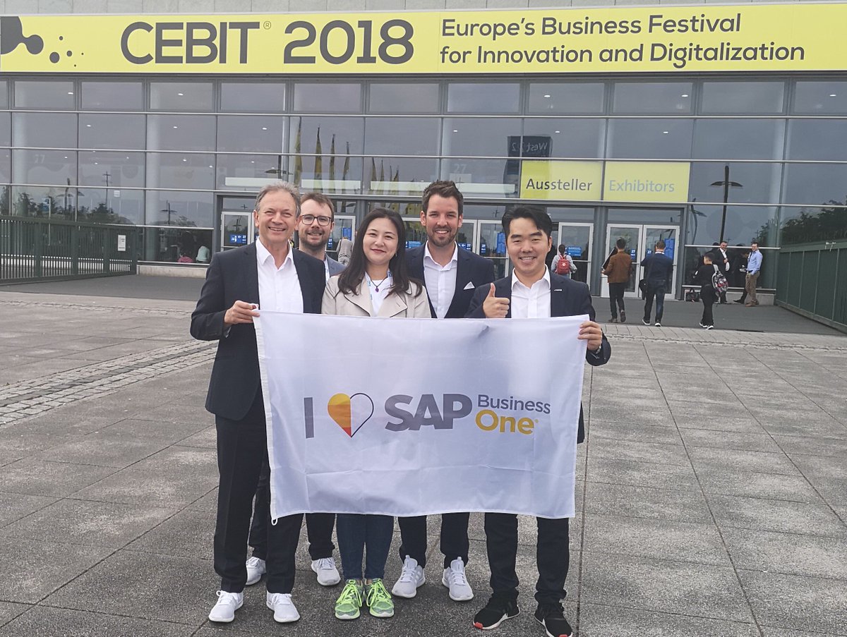 pauloalmeidaSME's tweet photo. What @MTCUSA and @versinoag have in common? They both ♥️ #SAPBusinessOne. These amazing Partners are representing @SAPBusinessOne in @cebit #Hannover. https://t.co/eQCxVjobRJ
