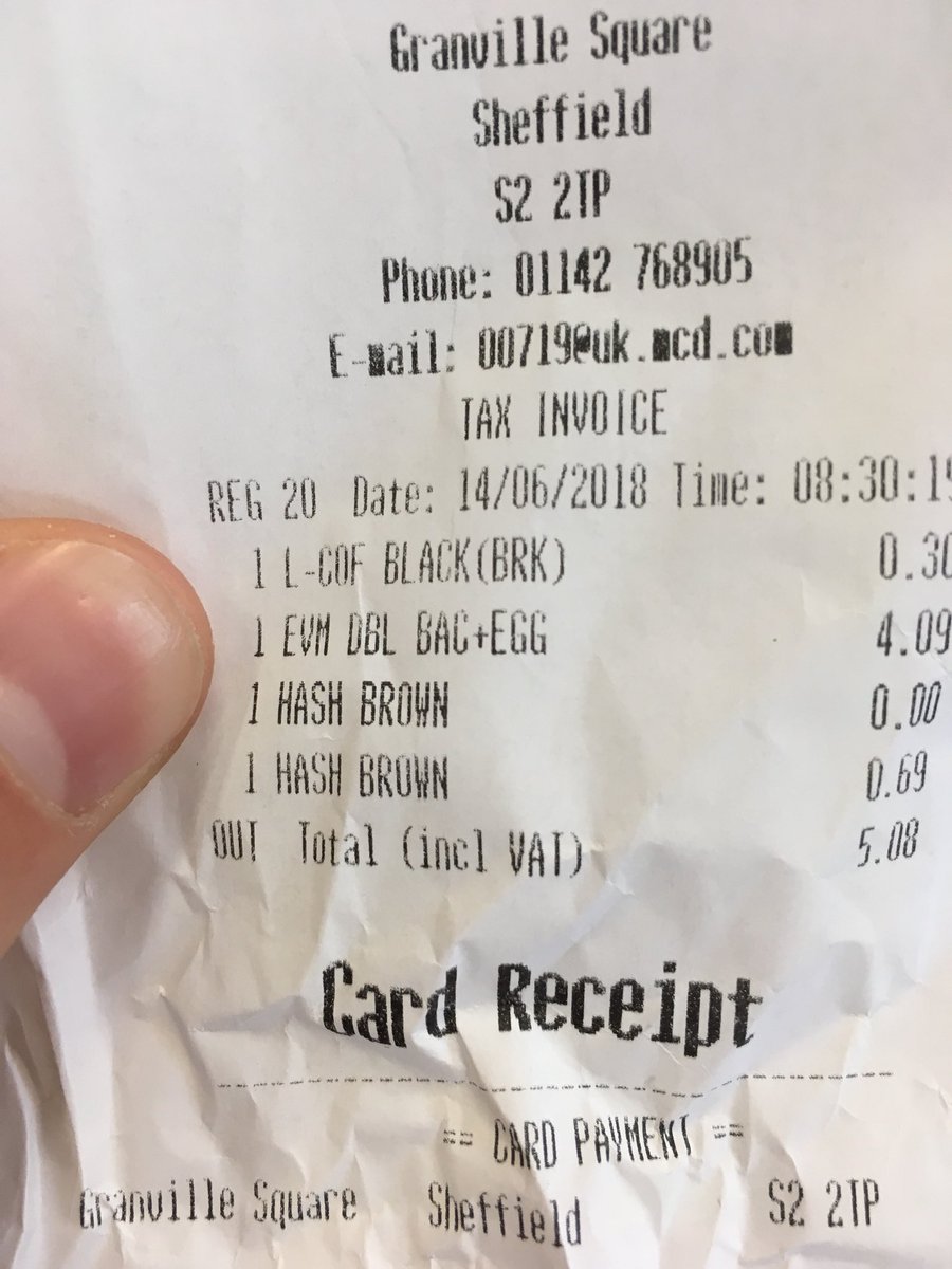 MattHardyMedia's tweet photo. Hi @McDonaldsUK 
I ordered a bacon and egg McMuffin this morning. I get home to find it’s sauasage. You’ve ruined my week ... maybe my month https://t.co/eLy79sw6hA