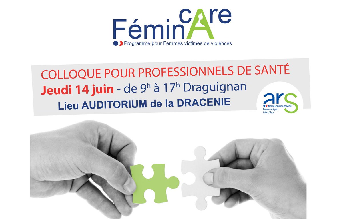 ARSPaca's tweet photo. 📅Aujourd’hui, l’association #SOSFemmes organise, avec le soutien de l’#ARSPaca, un colloque #Feminacare pour sensibiliser les professionnels de #santé au repérage des violences faites aux #femmes https://t.co/RxJLBfIfjw