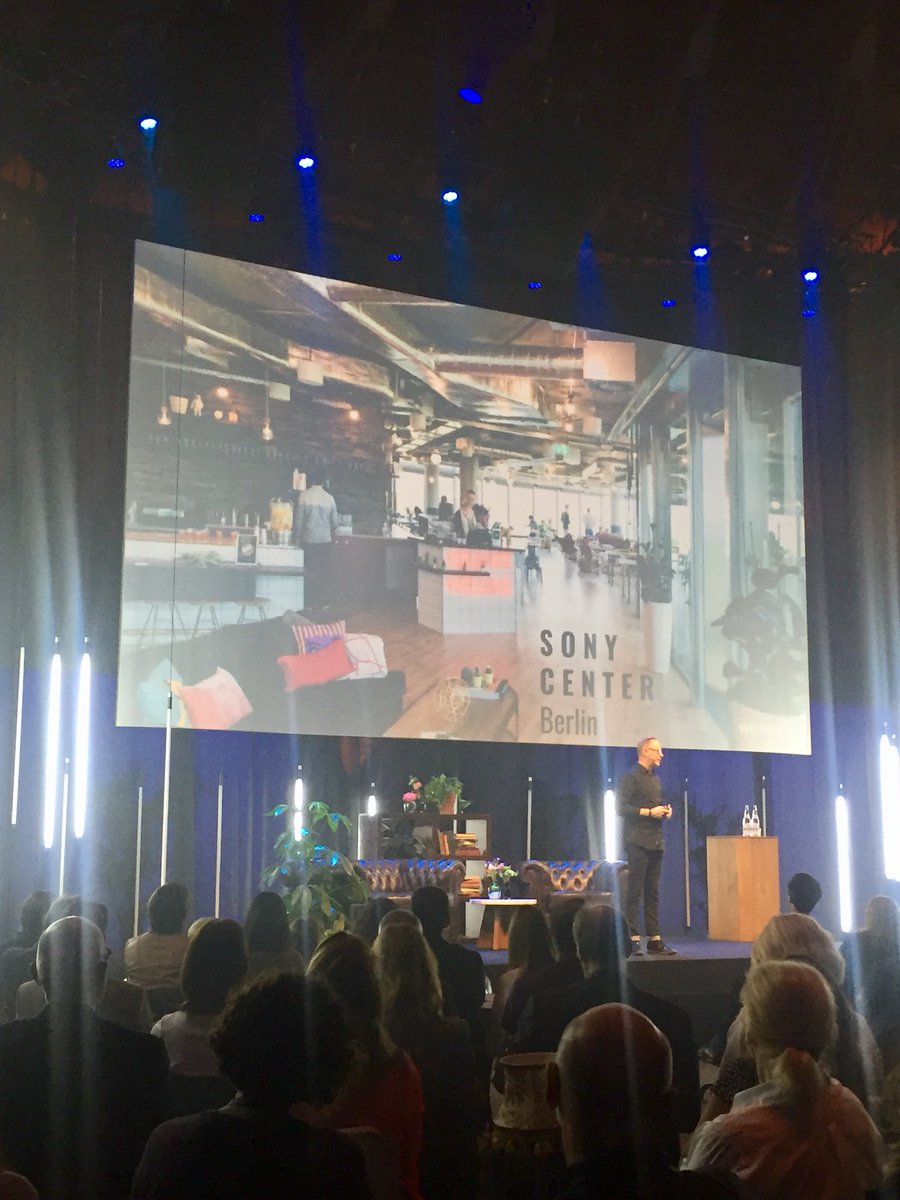TelmaViale's tweet photo. @beyondhrforum John Reid-Dodick #WeWork on the power of physical space to create connection and community changing TGF to ThankGodisMonday! #beyondhrforum #futureofwork https://t.co/32eVr55ihf