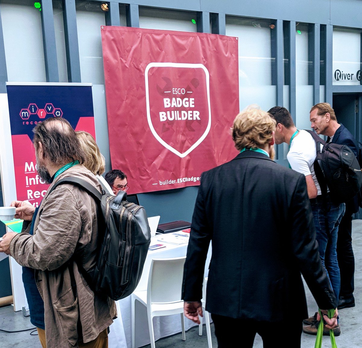 jeborsel's tweet photo. #openrecognition &amp; the #oSoc17 #esco badges project represent at #EUSkillsValidation !  Building up to the next phase of this which will be developed during upcoming #oSoc18 . https://t.co/RE2gygaT4H