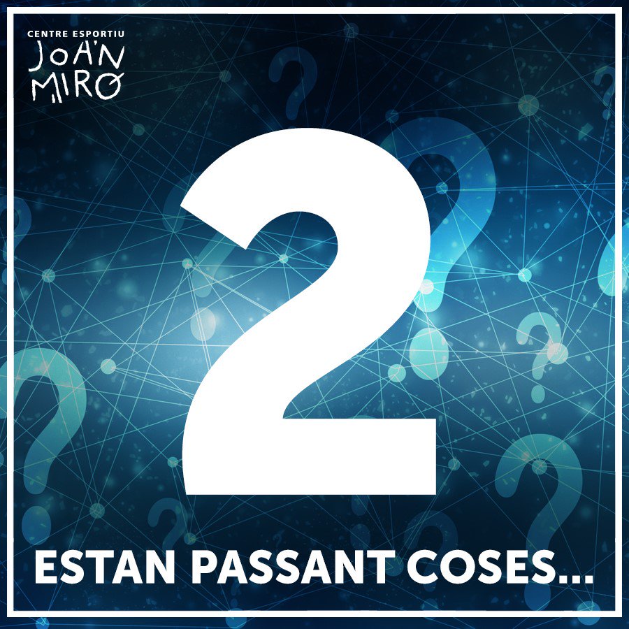 CEJoanMiro's tweet photo. Només dos dies... #passencoses https://t.co/2GhjAHWDty