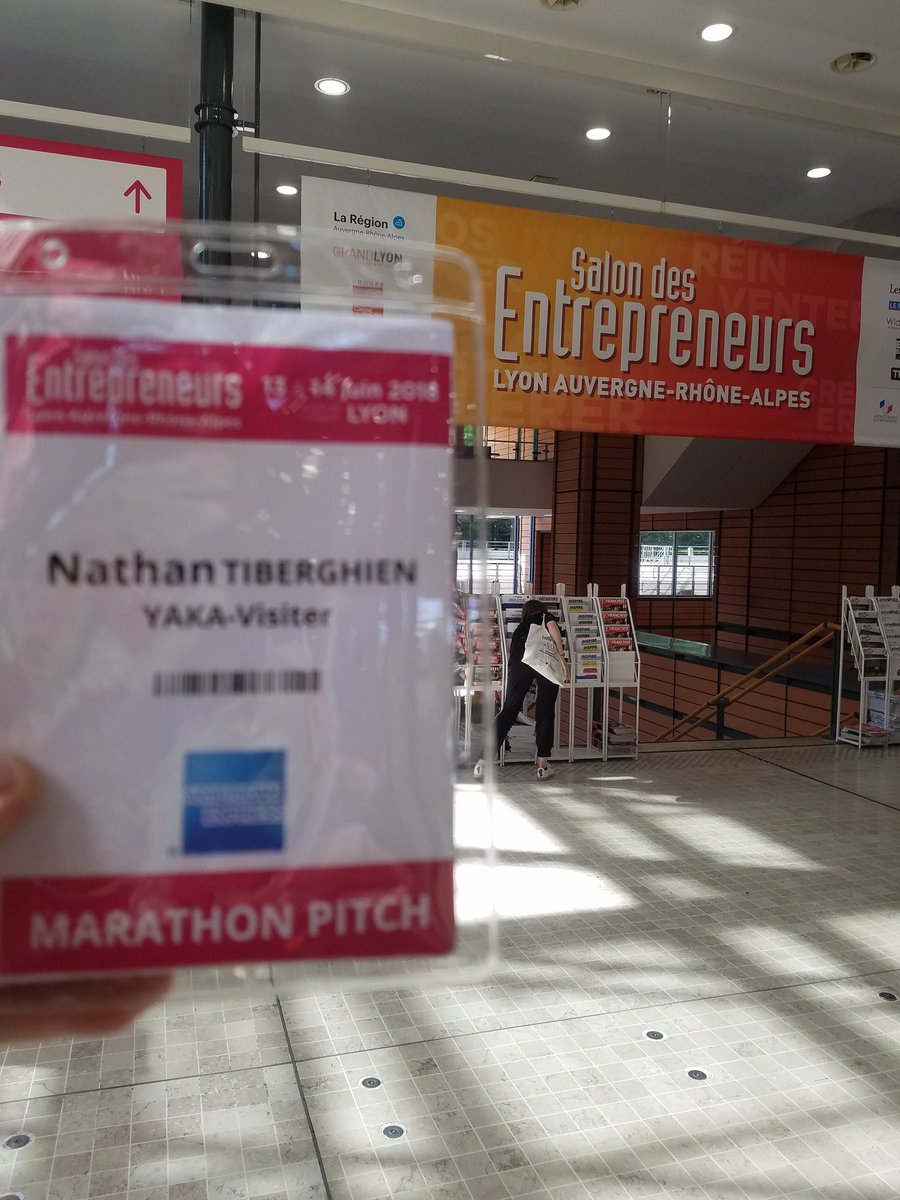 ____ L'équipe YAKA-Visiter est bien arrivée à Lyon au Salon de l'entrepreneur pour le Marathon Pitch 

#SDE2018 #Lyon