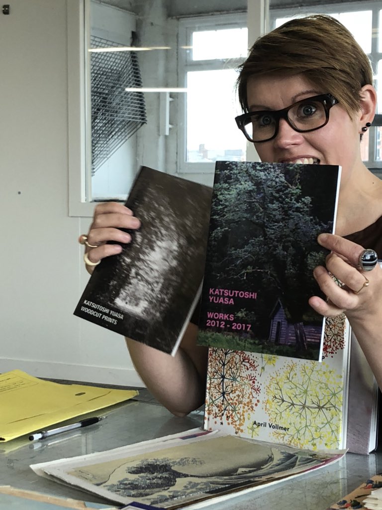 SusanGunnArtist's tweet photo. I loved Lucy’s @BattenburgPress woodblock printing course @HotBedPress I’ve been intrigued about the process since meeting Lucy and identifying similar threads in our approach to making work @MDP_info #studiobook17 #Mokuhanga https://t.co/uvsjNPAw4l