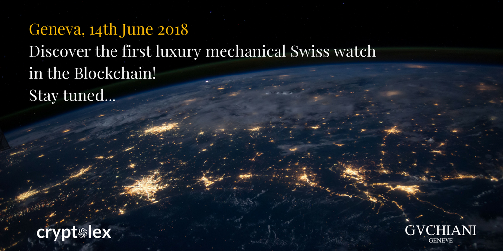 GvchianiGeneve's tweet photo. TODAY!!! Discover the first luxury mechanical Swiss watch in the Blockchain.
https://t.co/BybO421byL 
#cryptolux #luxurywatch #cryptowatch #bitcoin #blockchain #forgeryproof #XBT #ntity #Hodlyourwatch #wallet #masterblock #gvchiani #cryptolex #cryptocurrency #genesis #satoshi https://t.co/fuy86x2fky