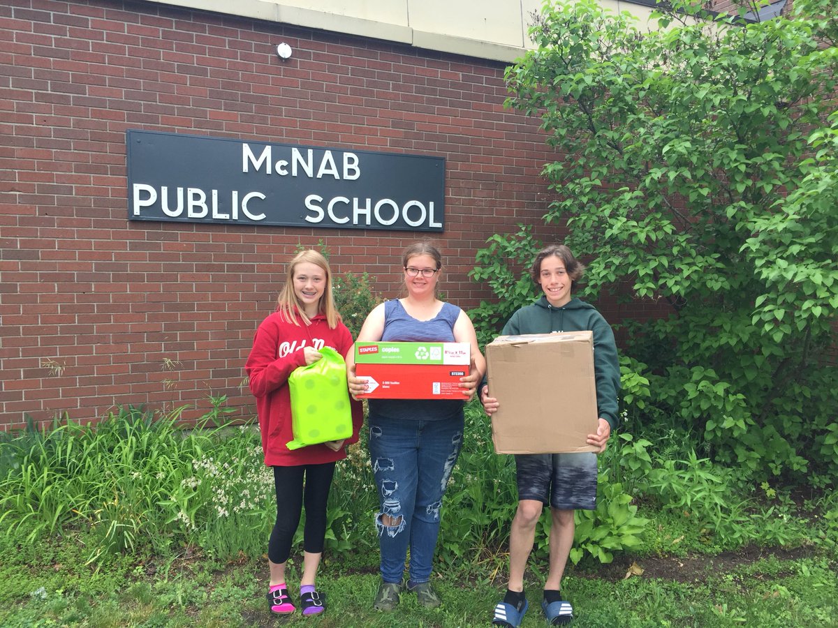Grade 7 students collected donations of toiletries and other household supplies for The Bernadette McCann House as a part of their NPDL project <a href="/McNab_PS/">McNab PS</a>