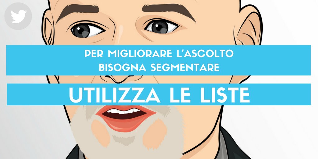 InnAcTN's tweet photo. Per migliorare la qualità dell'ascolto bisogna segmentare in categorie tematiche e per interessi gli account seguiti. Le liste, che possono essere pubbliche o private, fanno al caso nostro https://t.co/IB4M9nDCjq #InnAcTN https://t.co/JjfwPTdGrz